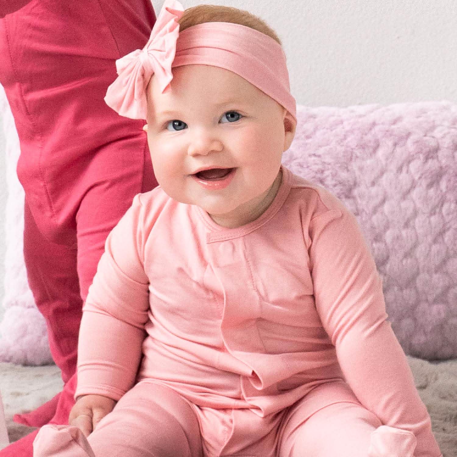 noble blush modal magnetic footie - re-loved