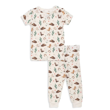 not my first rodeo modal magnetic no drama toddler pajama short sleeve set