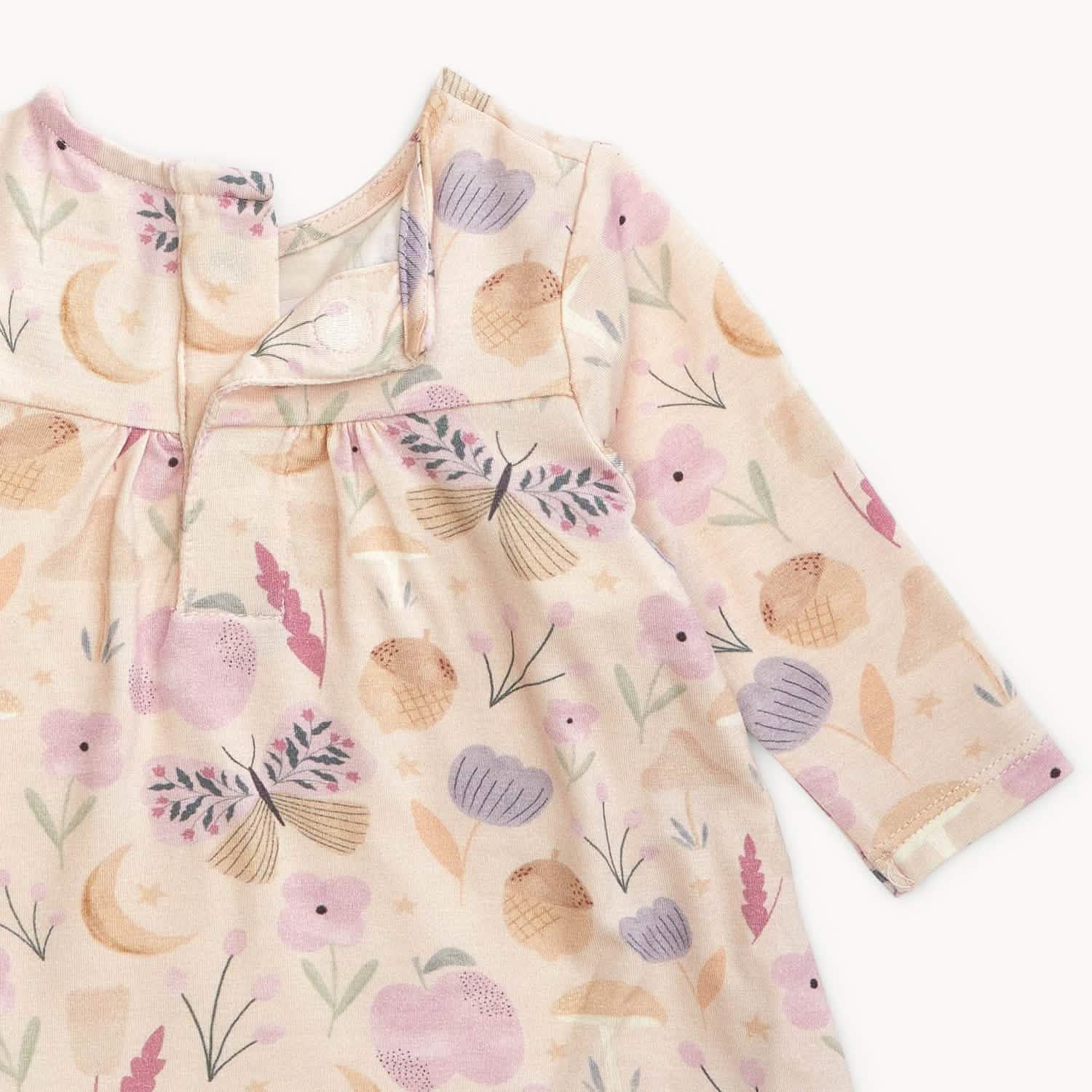 organic botanics modal magnetic little baby dress + legging set