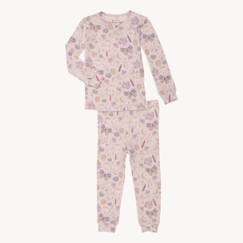 organic botanics modal magnetic no drama pajama kids long sleeve set