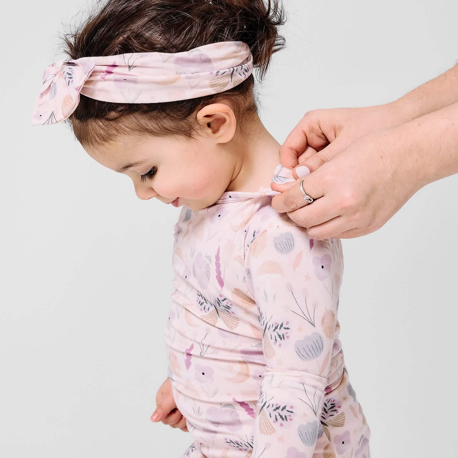 organic botanics modal magnetic no drama pajama kids long sleeve set