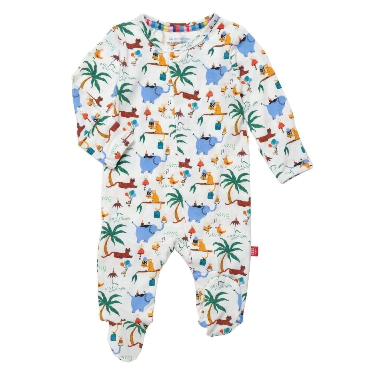 party safari modal magnetic parent favorite footie - re-loved