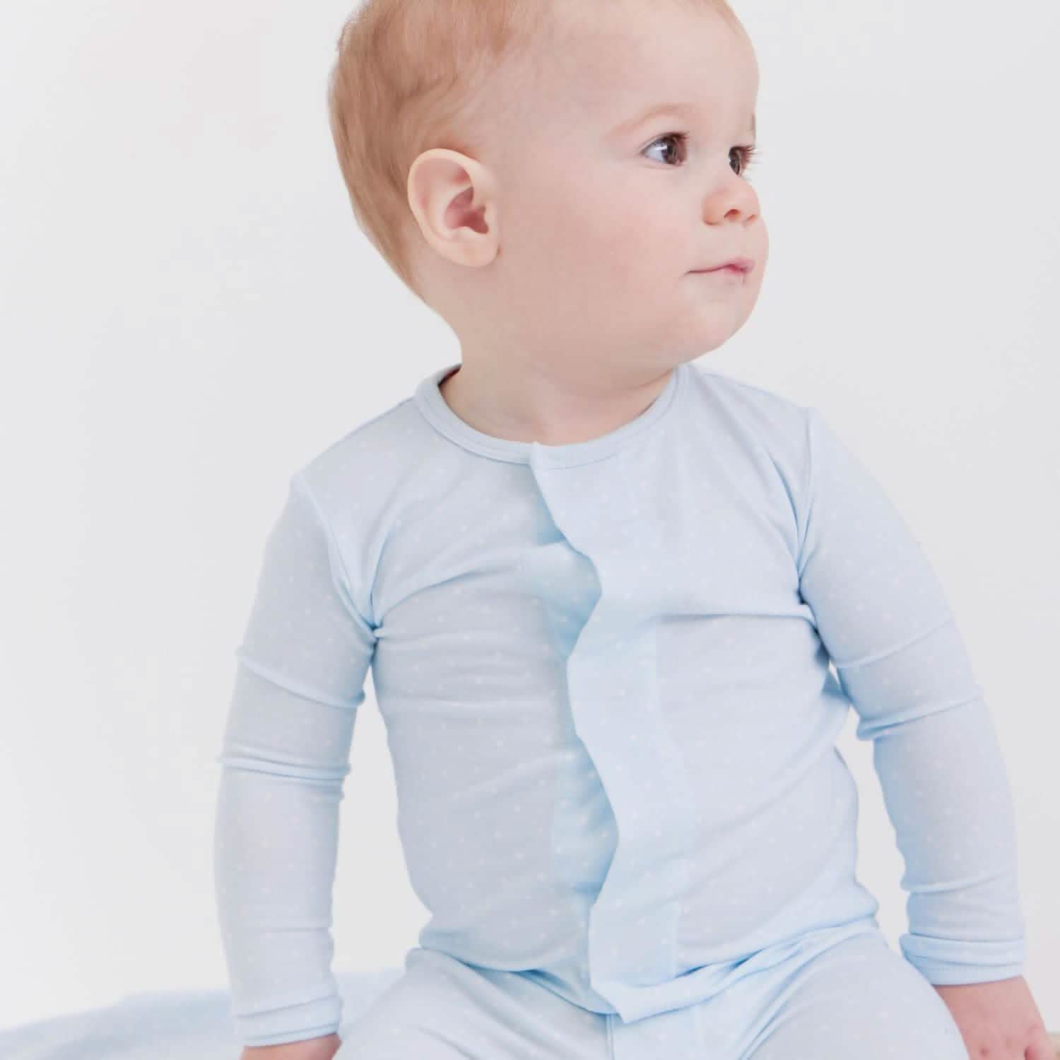pin dot blue modal magnetic fuss free coverall