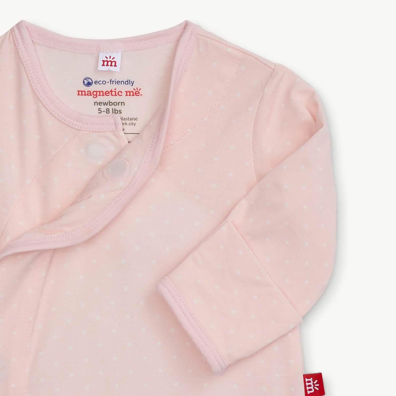 pin dot pink modal magnetic take-me-home kimono set
