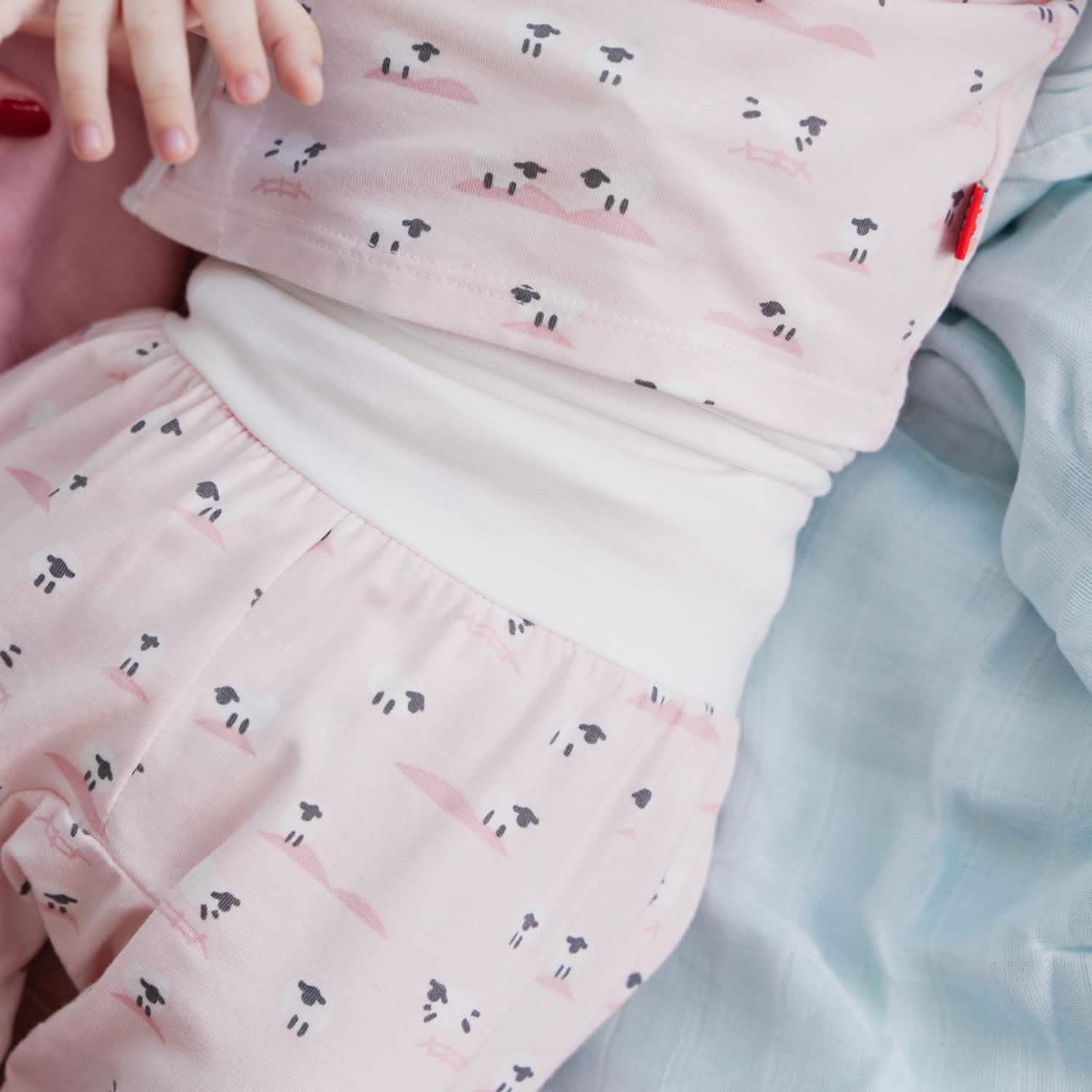 pink baa baa baby modal magnetic take-me-home kimono set