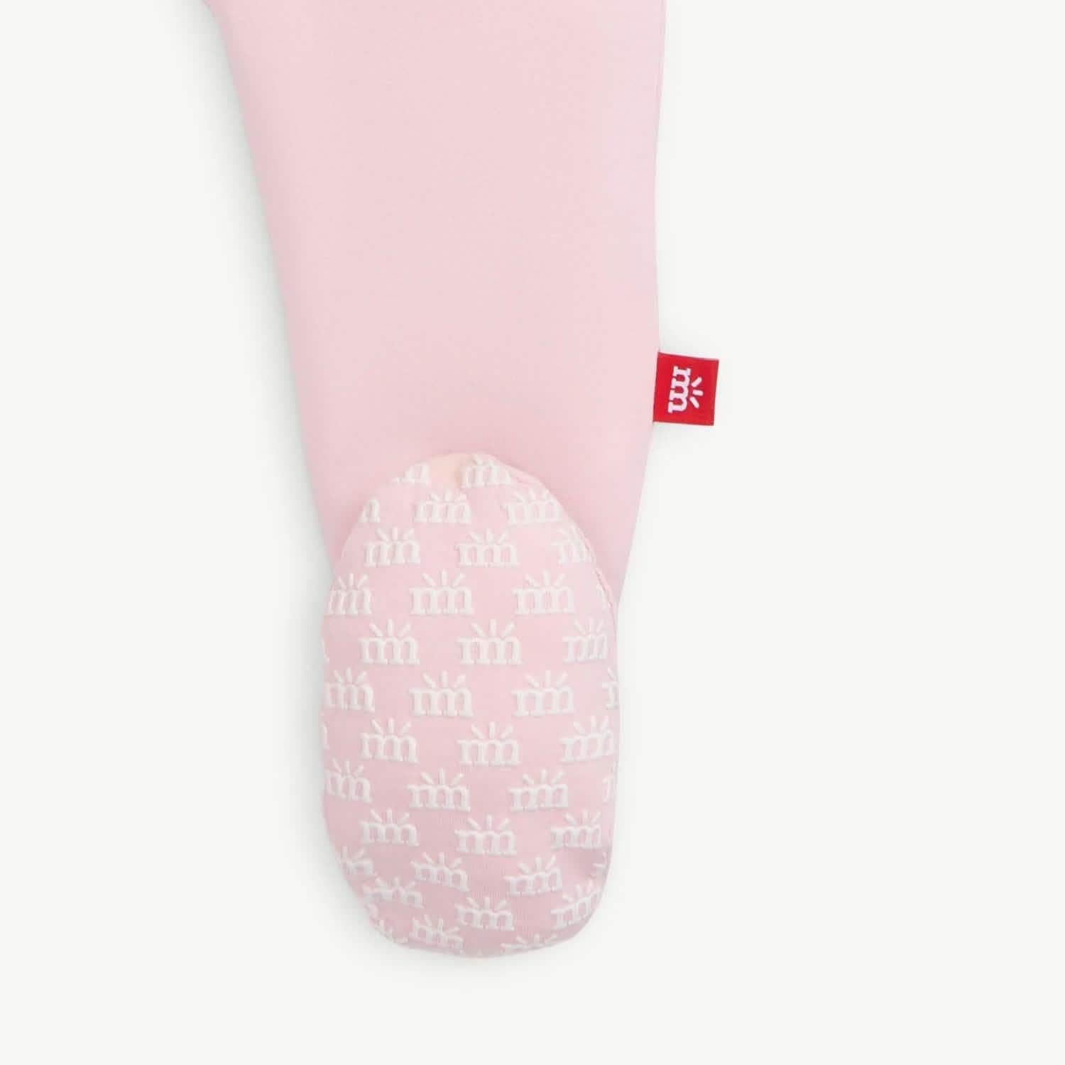 pink dogwood RightFit™ magnetic parent favorite footie with ruffles