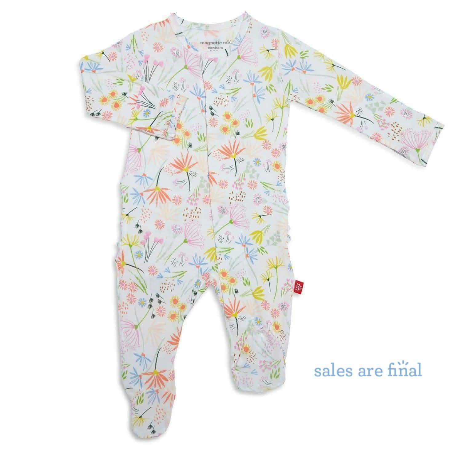 poet's meadow modal magnetic footie - re-loved
