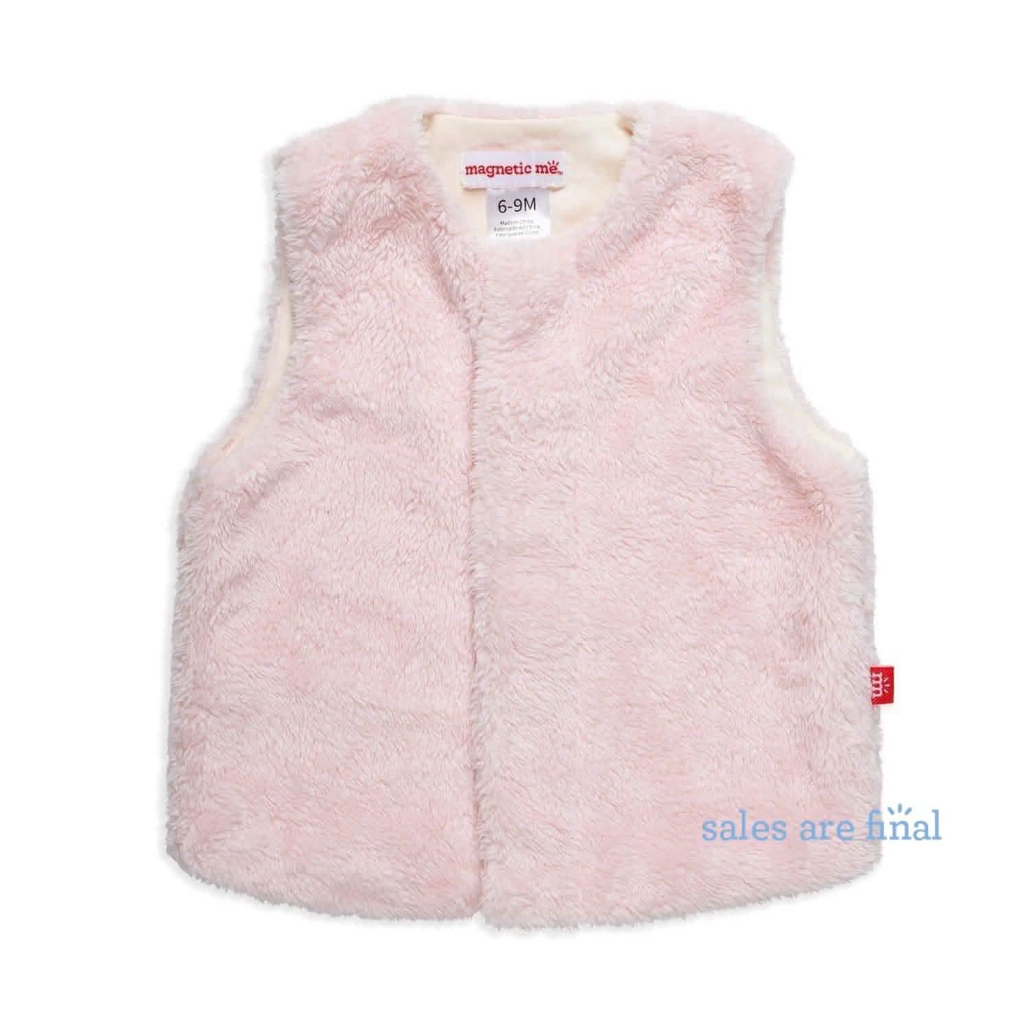 portabella posies minky magnetic vest - re-loved