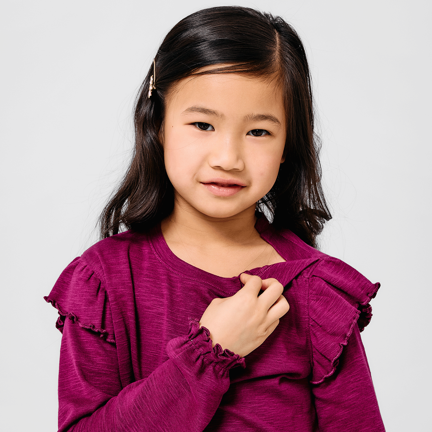 purple potion cotton magnetic long sleeve play all day top