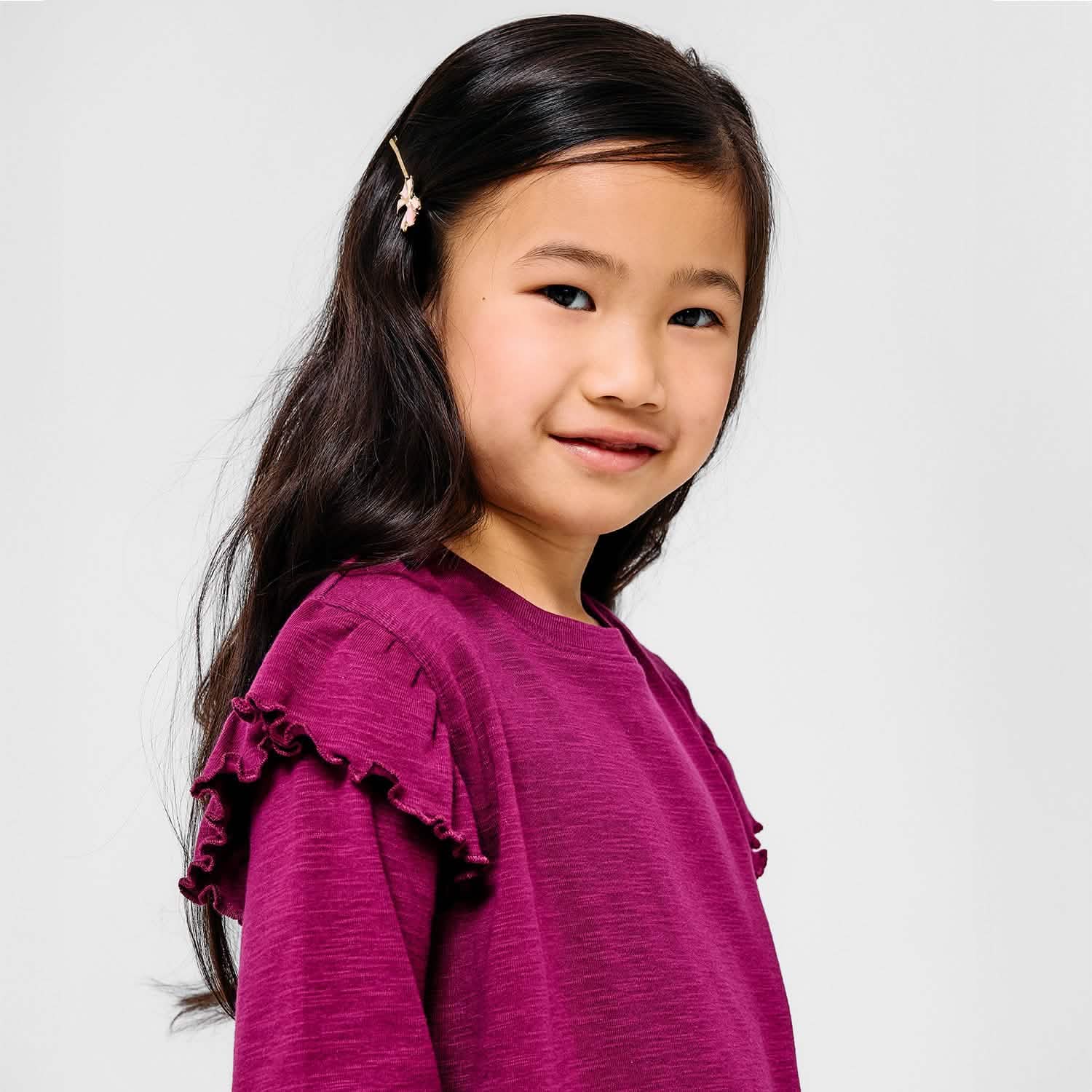 purple potion cotton magnetic long sleeve play all day top