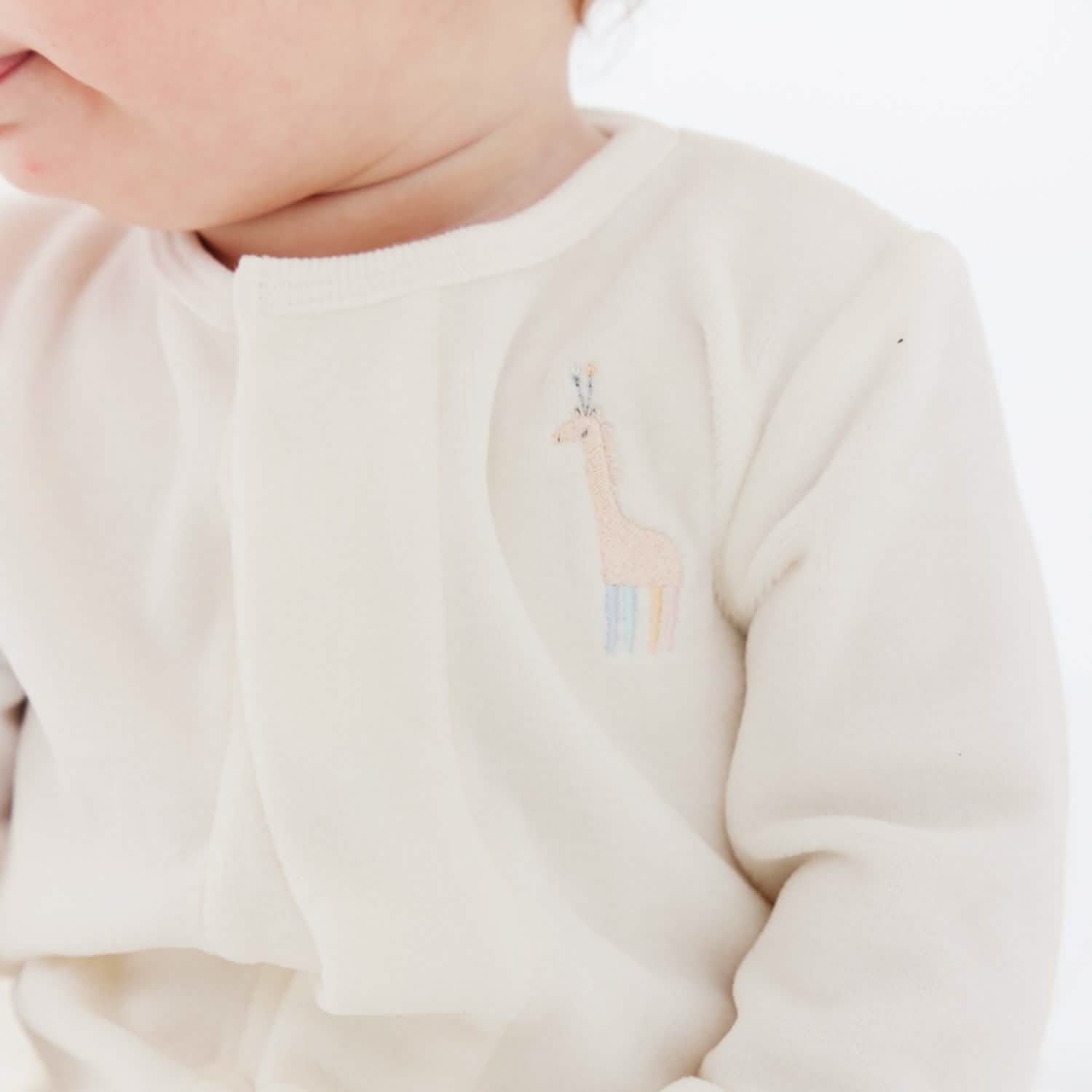 rainbow dreams velour magnetic parent favorite footie