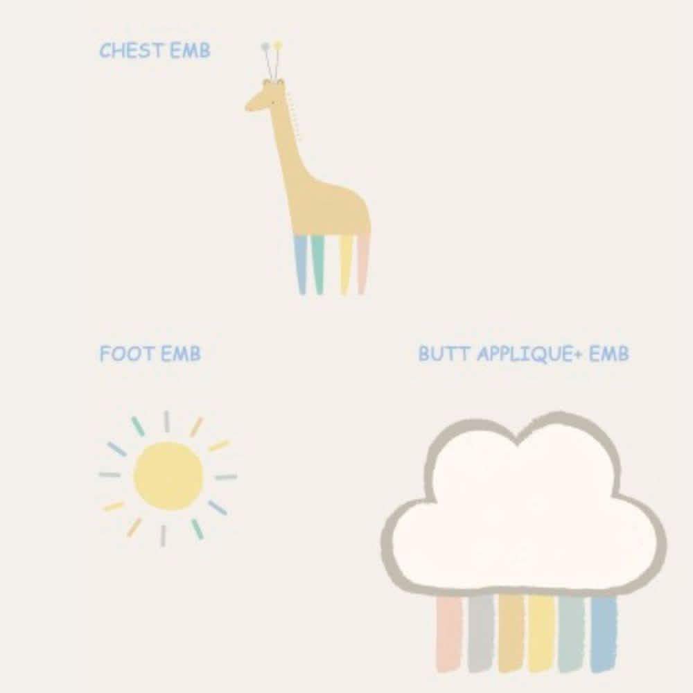 rainbow dreams velour magnetic parent favorite footie
