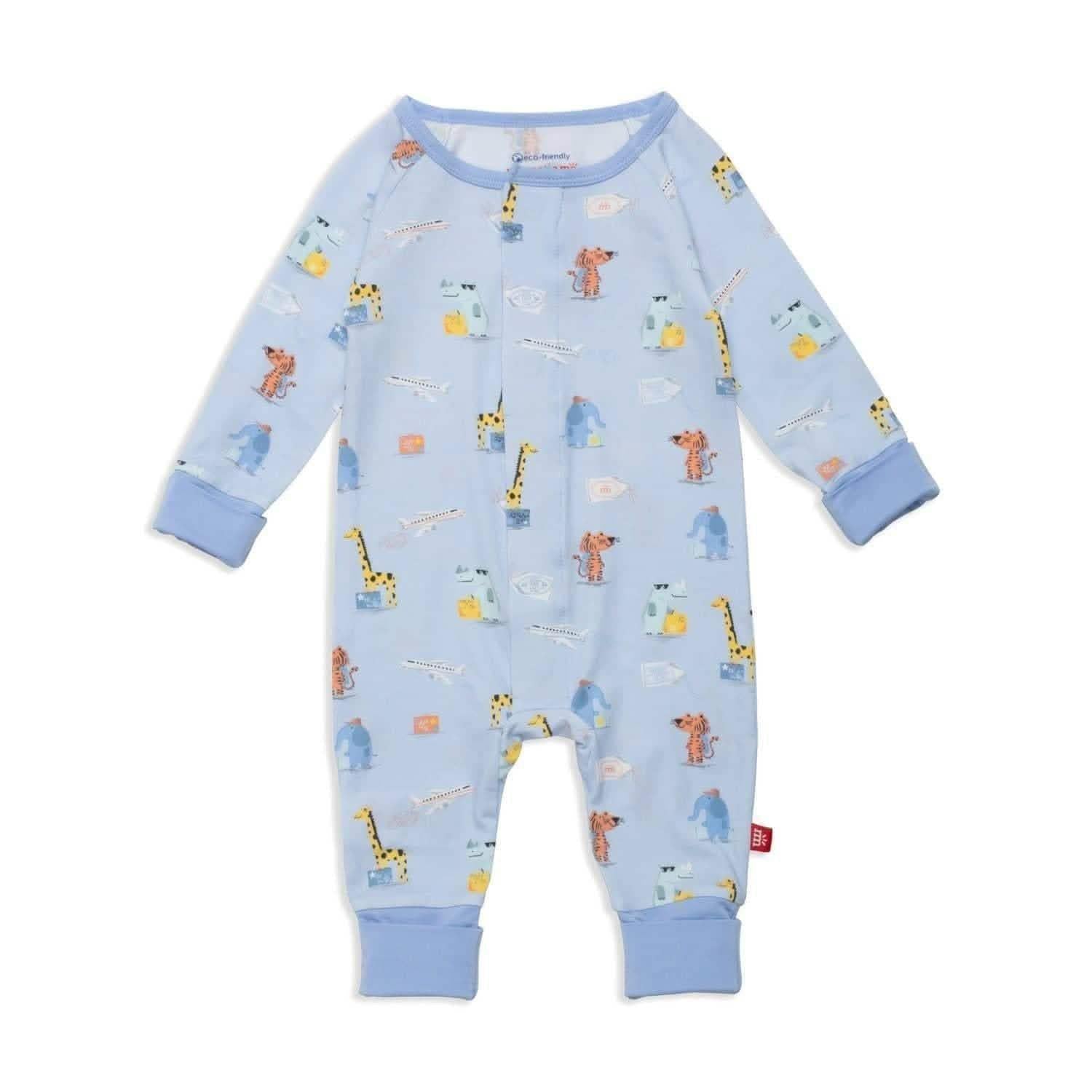 ready jet go modal magnetic grow with me convertible coverall - re-loved