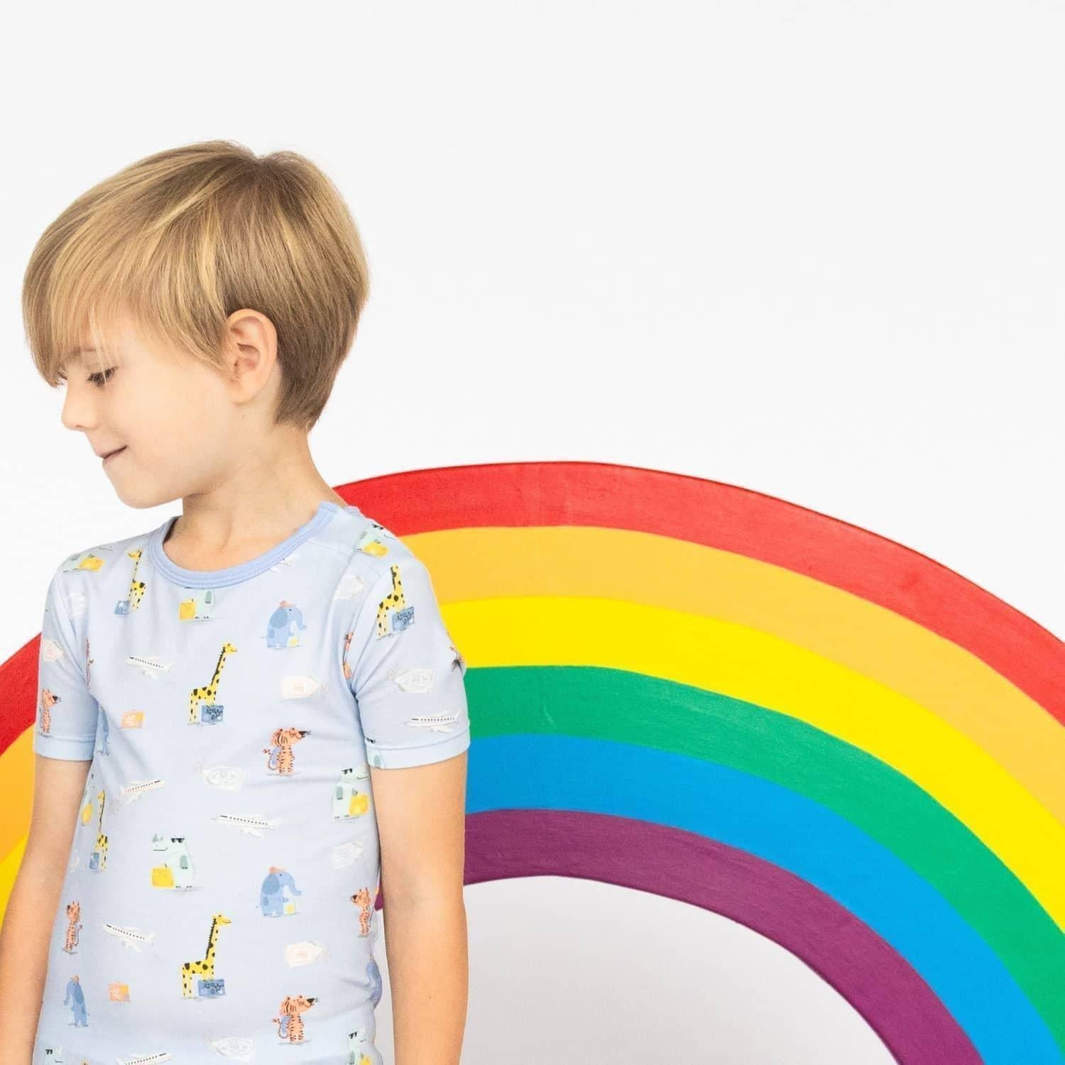 ready jet go modal magnetic no drama pajama shortie set - re-loved