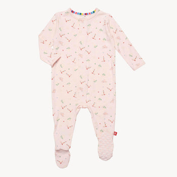 rodeo drive pink RightFit™ magnetic parent favorite footie