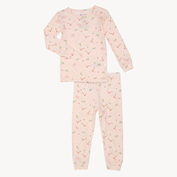 rodeo drive pink modal magnetic no drama pajama kids long sleeve set