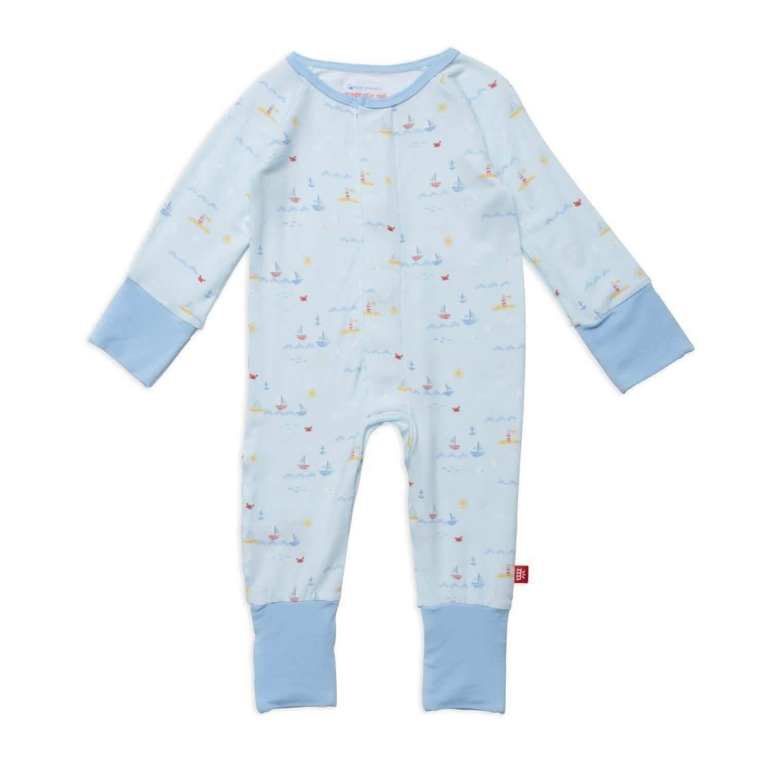 sail-ebrate good times modal magnetic grow with me convertible coverall - re-loved