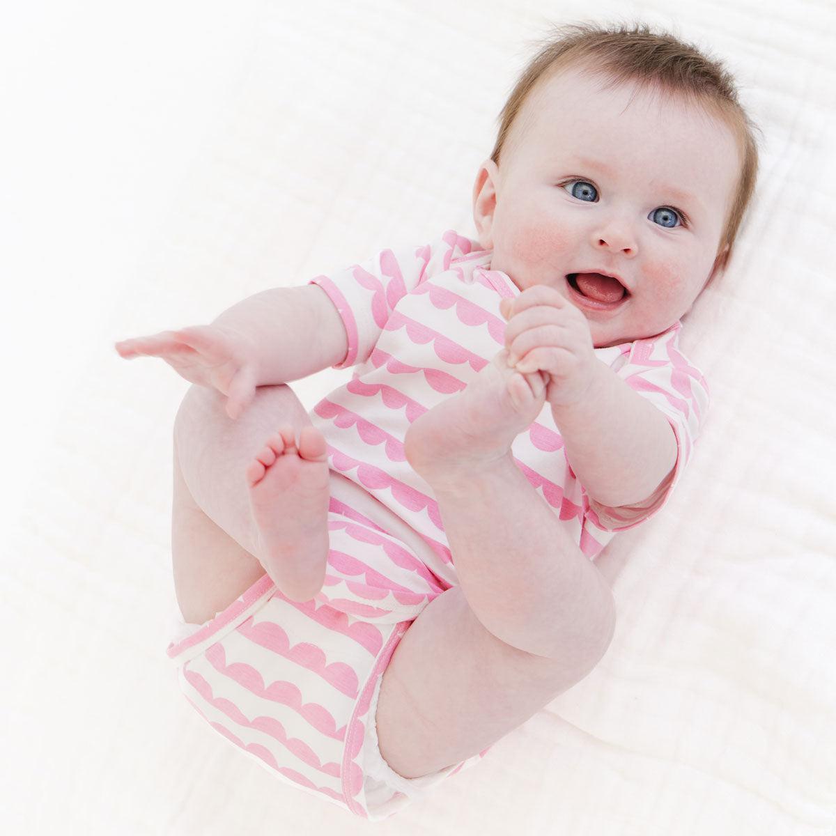 scallop stripe cloudstretch™ magnetic bodysuit - re-loved