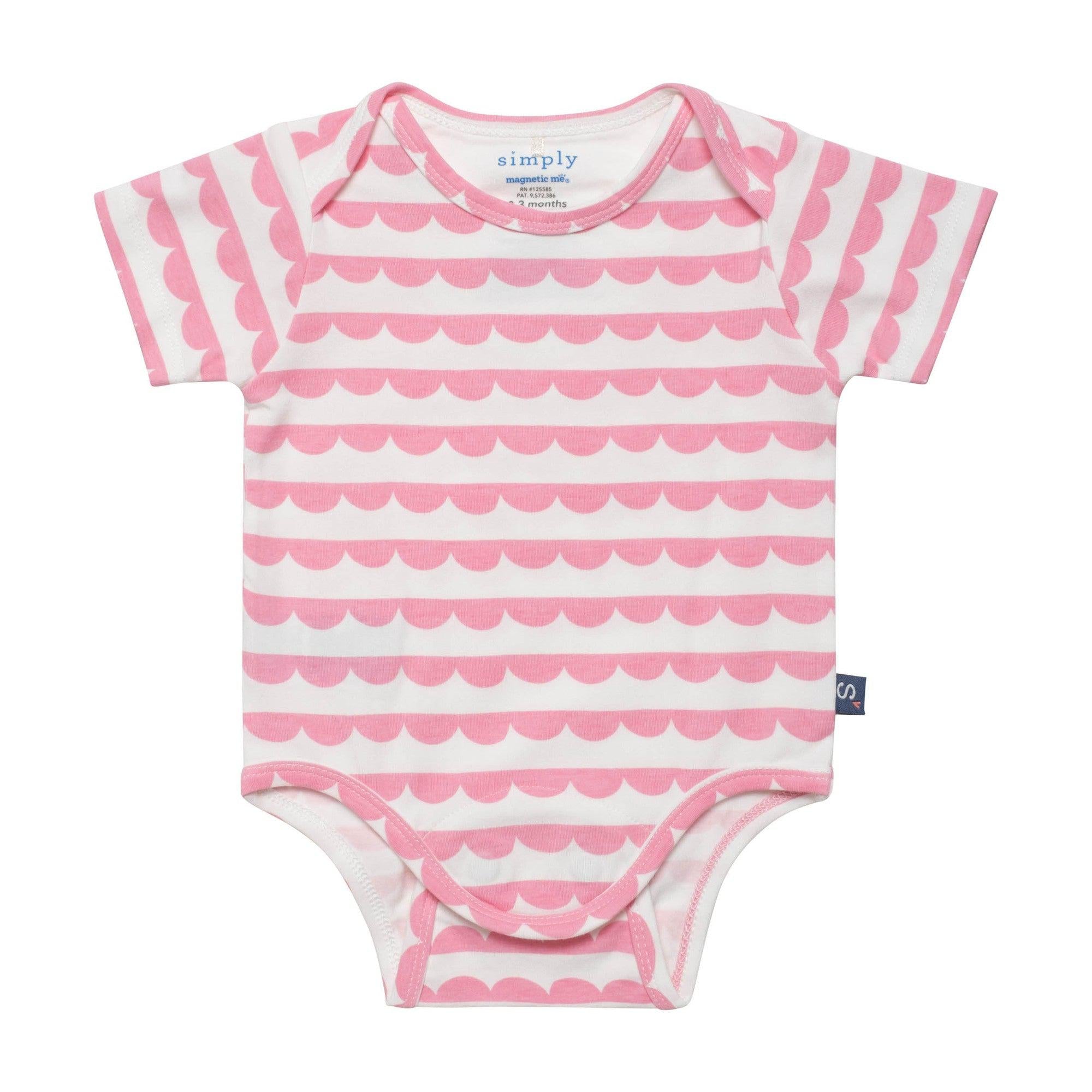 scallop stripe cloudstretch™ magnetic bodysuit