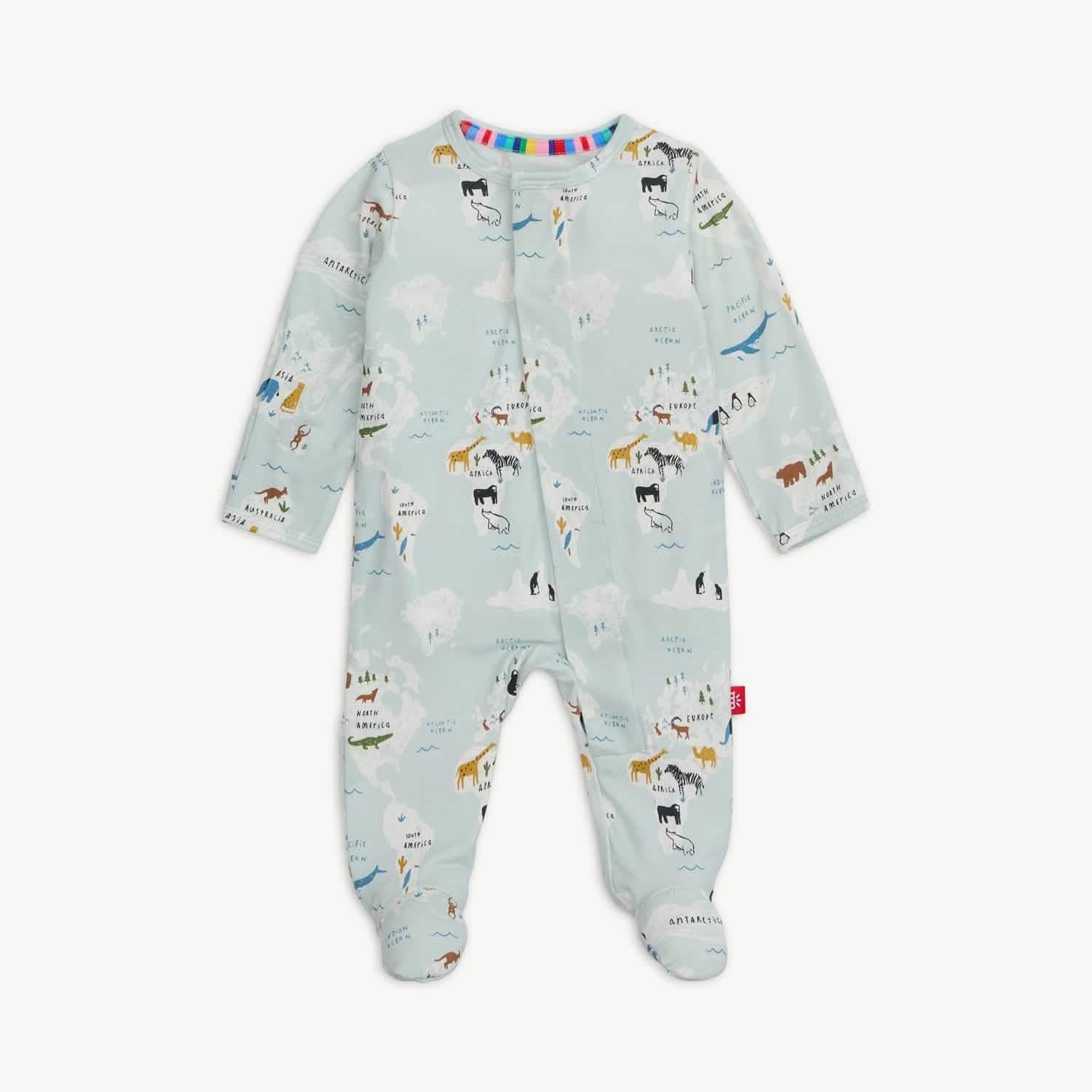 Wisteria Pointelle Magnetic Footie