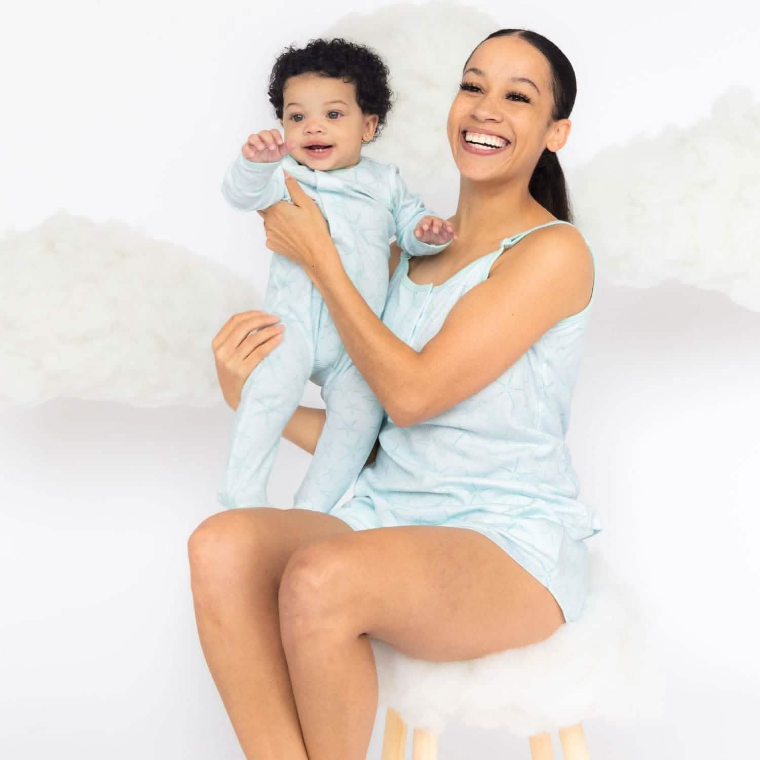 shine bright like a starfish organic cotton magnetic parent favorite footie