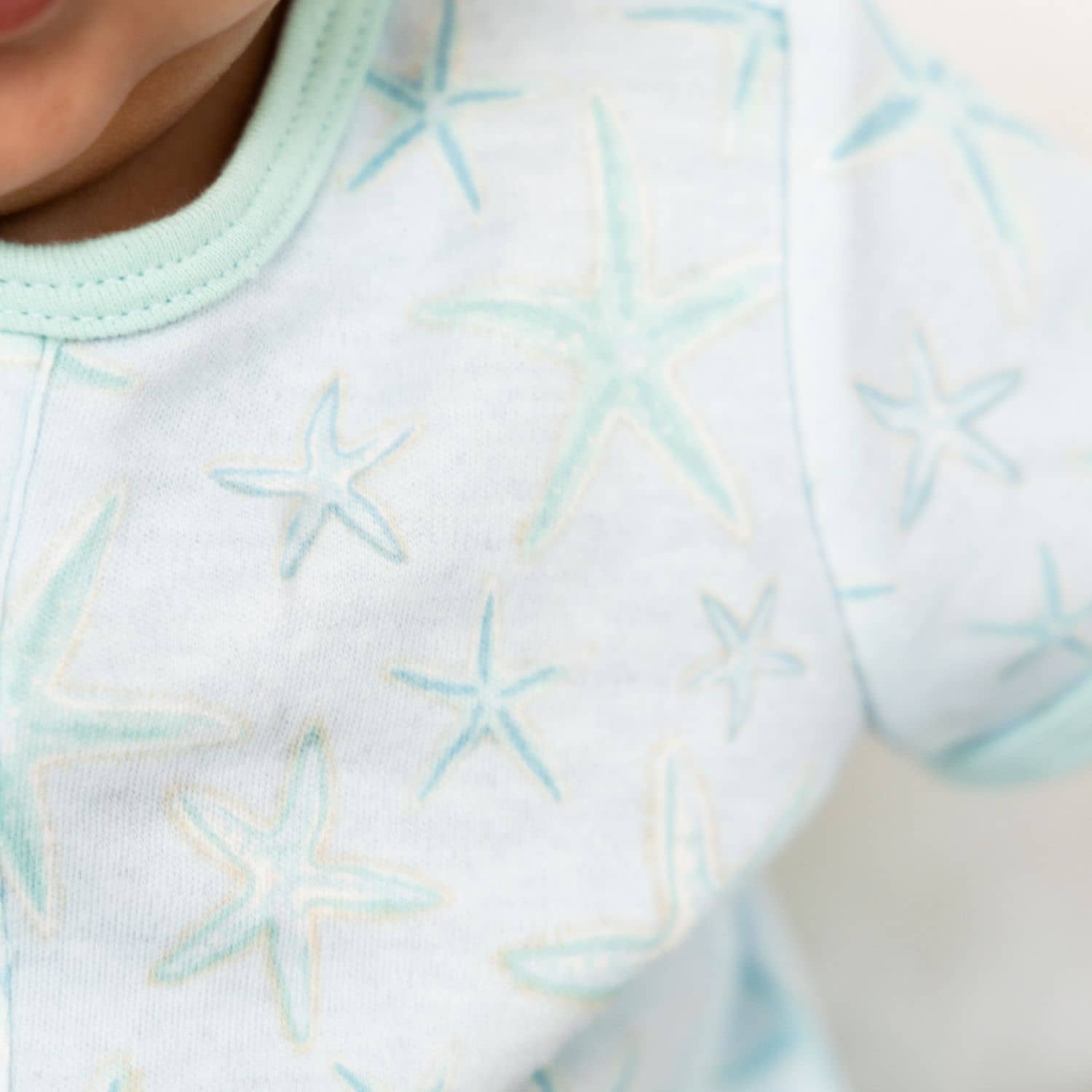 shine bright like a starfish organic cotton magnetic parent favorite footie