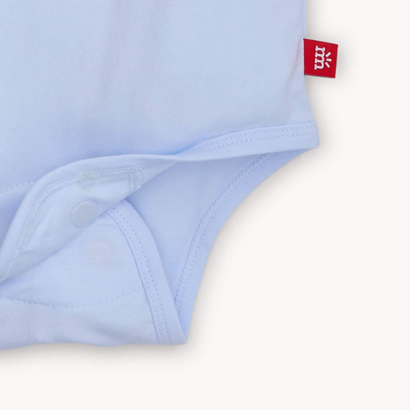 soft baby blue CloudStretch™ magnetic bodysuit