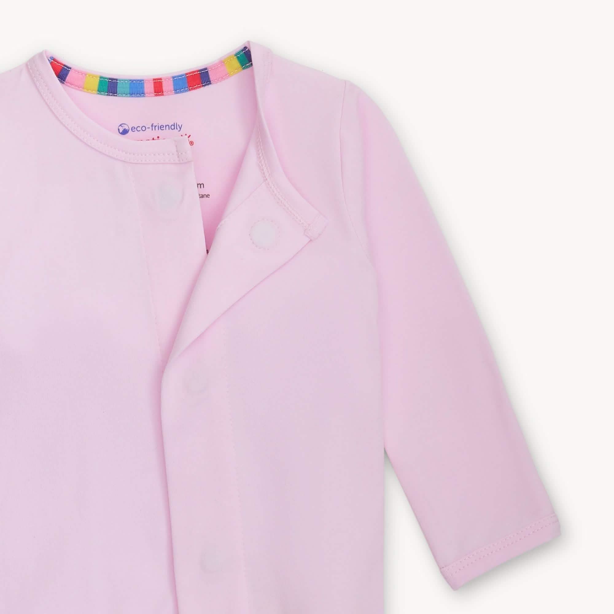 soft petal pink CloudStretch™ magnetic footie