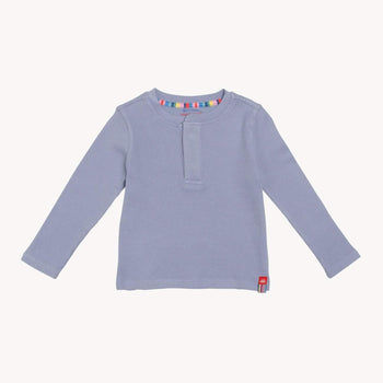 soft slate waffle modal magnetic henley top