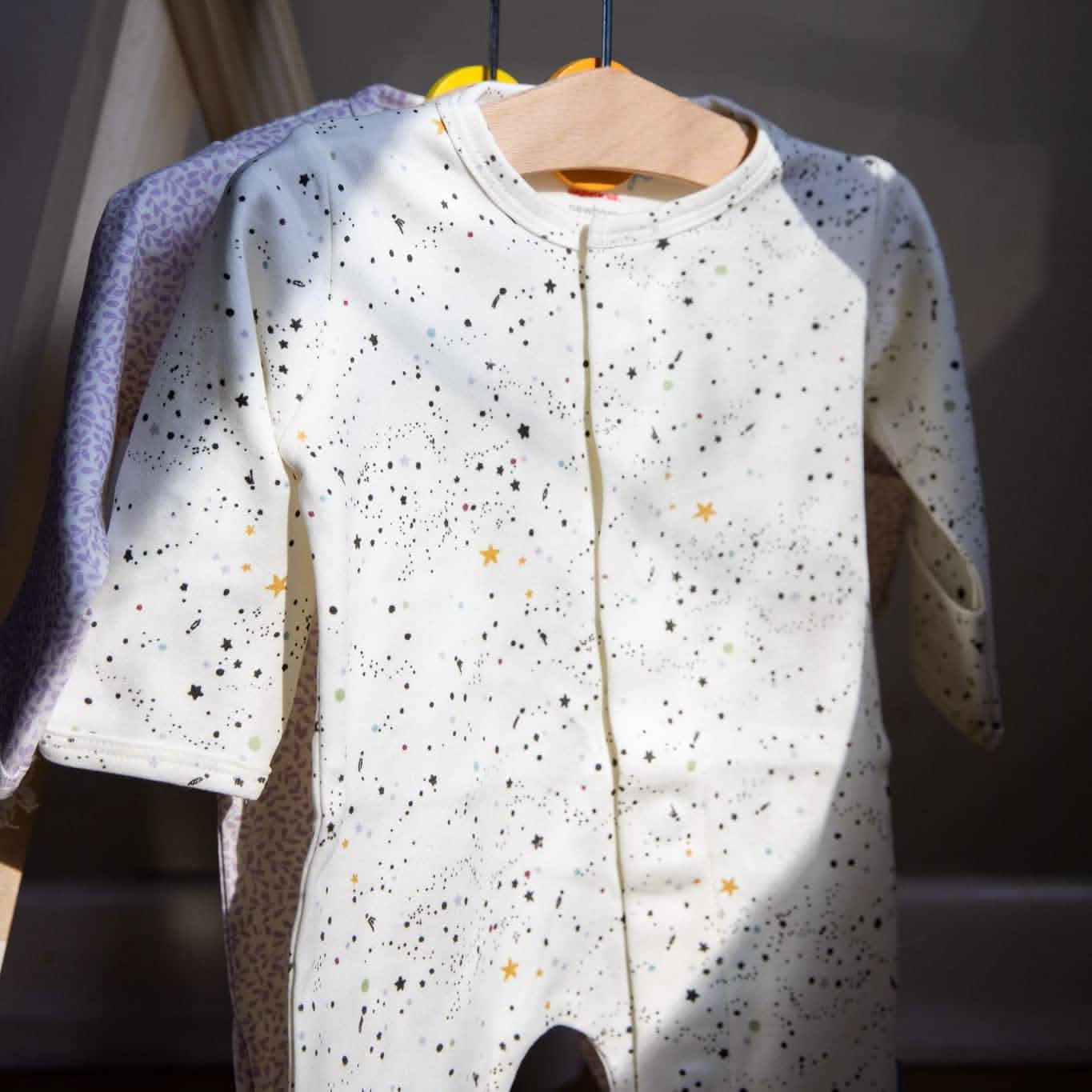 stardust organic cotton magnetic footie