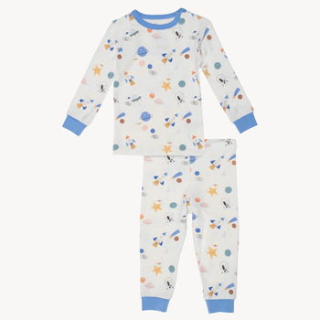 stellar tails modal magnetic no drama toddler pajama long sleeve set