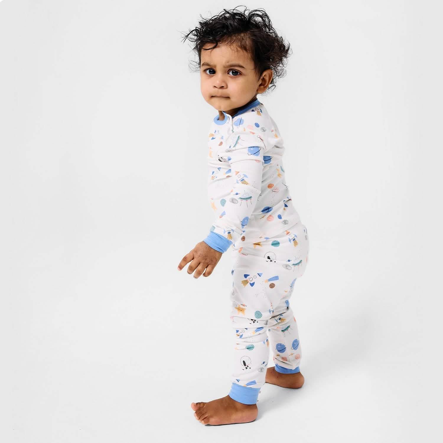stellar tails modal magnetic no drama kids pajama long sleeve set