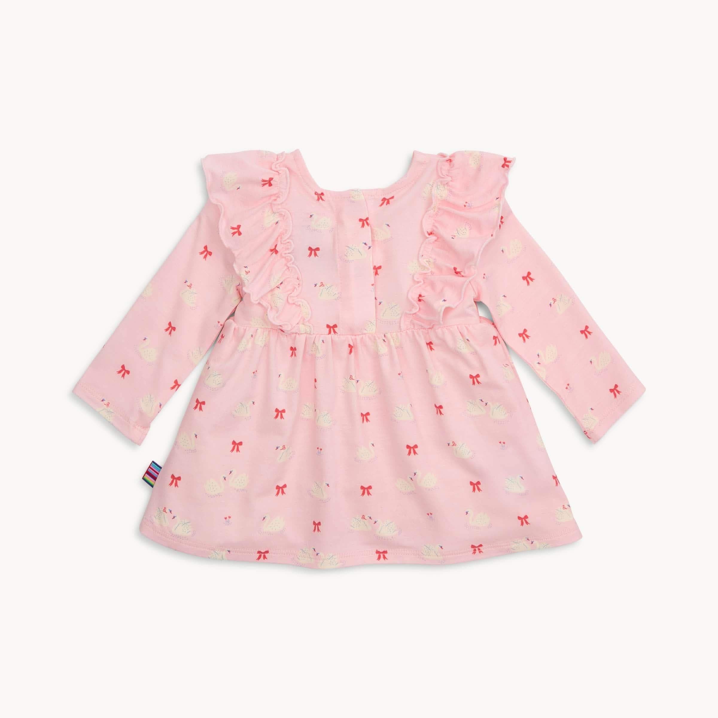swan of a kind modal magnetic little baby dress + legging set