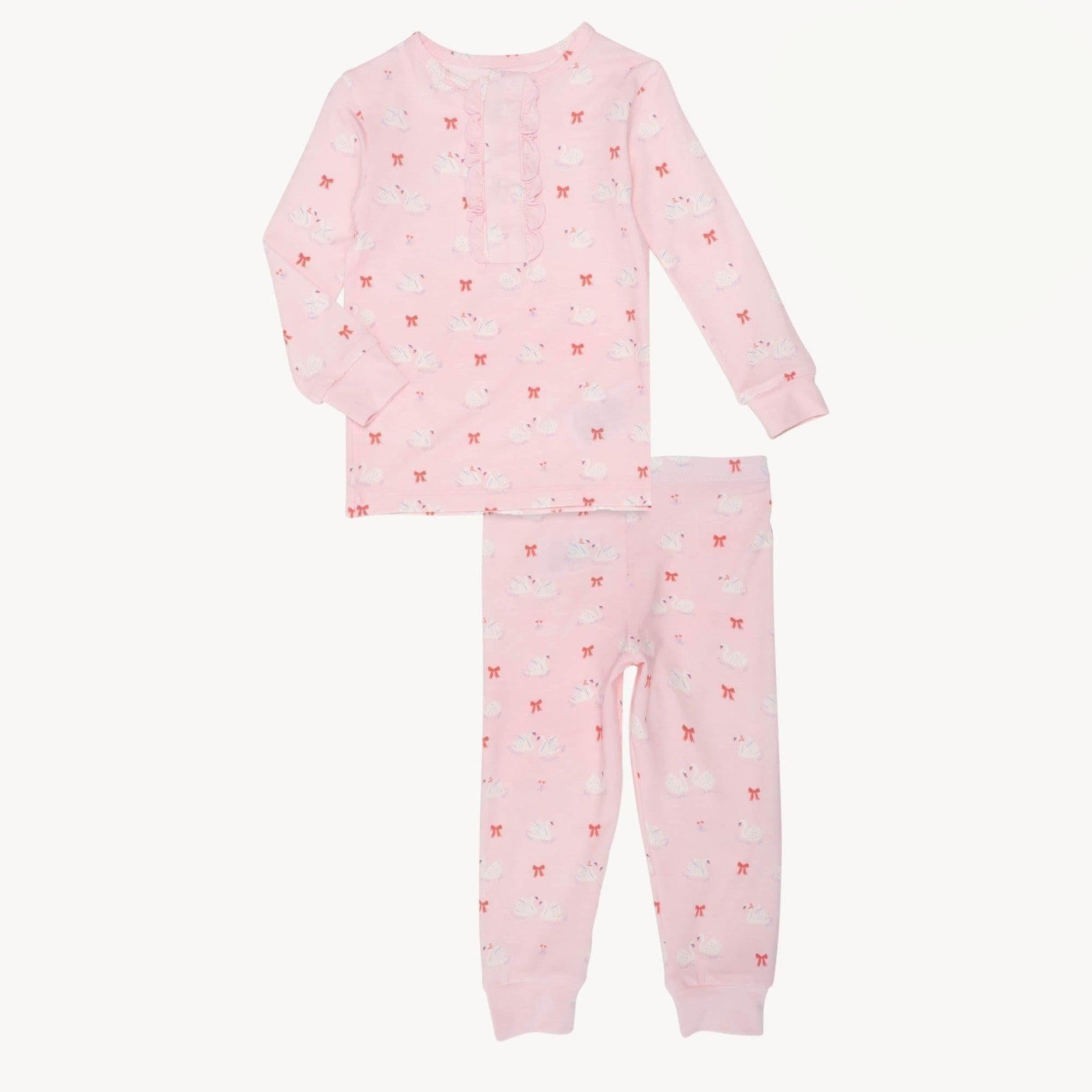 swan of a kind modal magnetic no drama pajama toddler long sleeve set