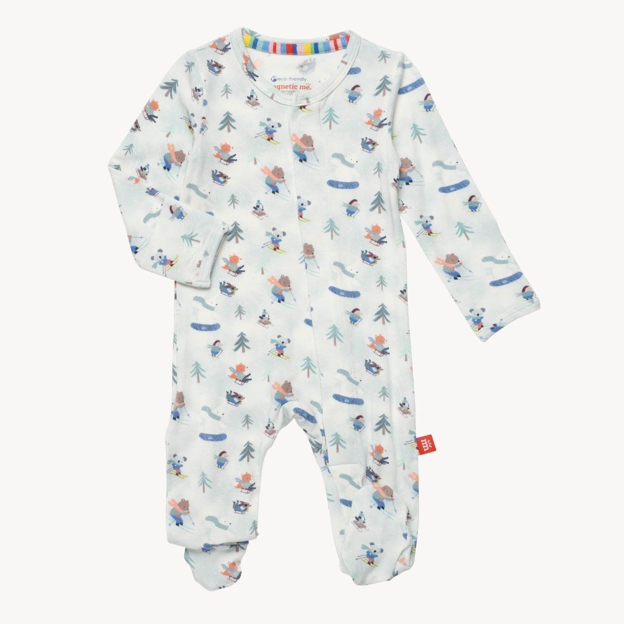 'tis the ski-son modal magnetic parent favorite footie - re-loved