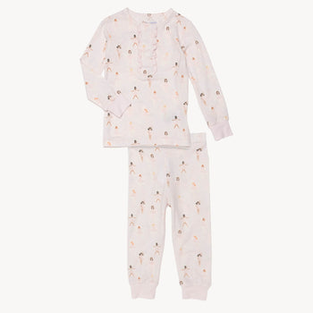 tutu twirls modal magnetic no drama pajama long sleeve set