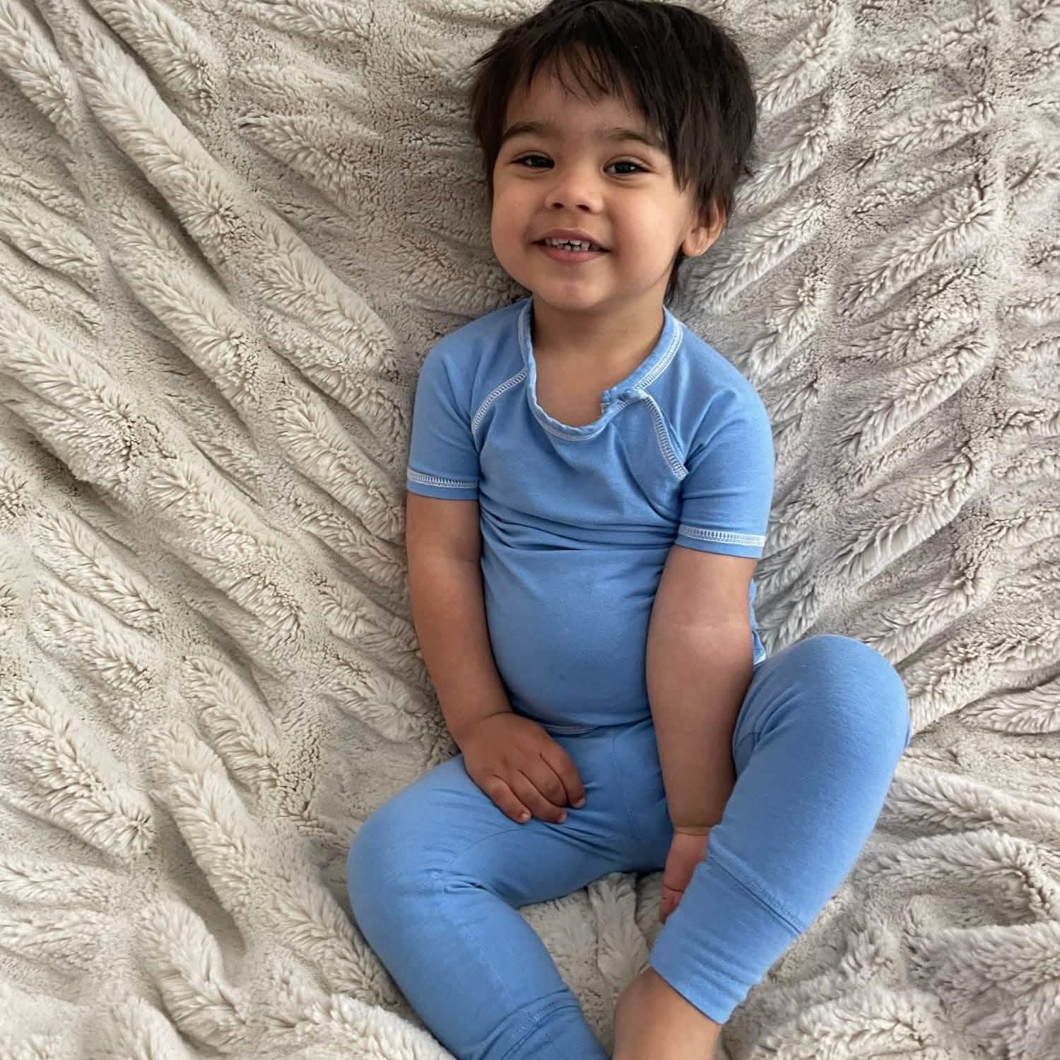 utah sky CloudStretch™ magnetic toddler pajama set