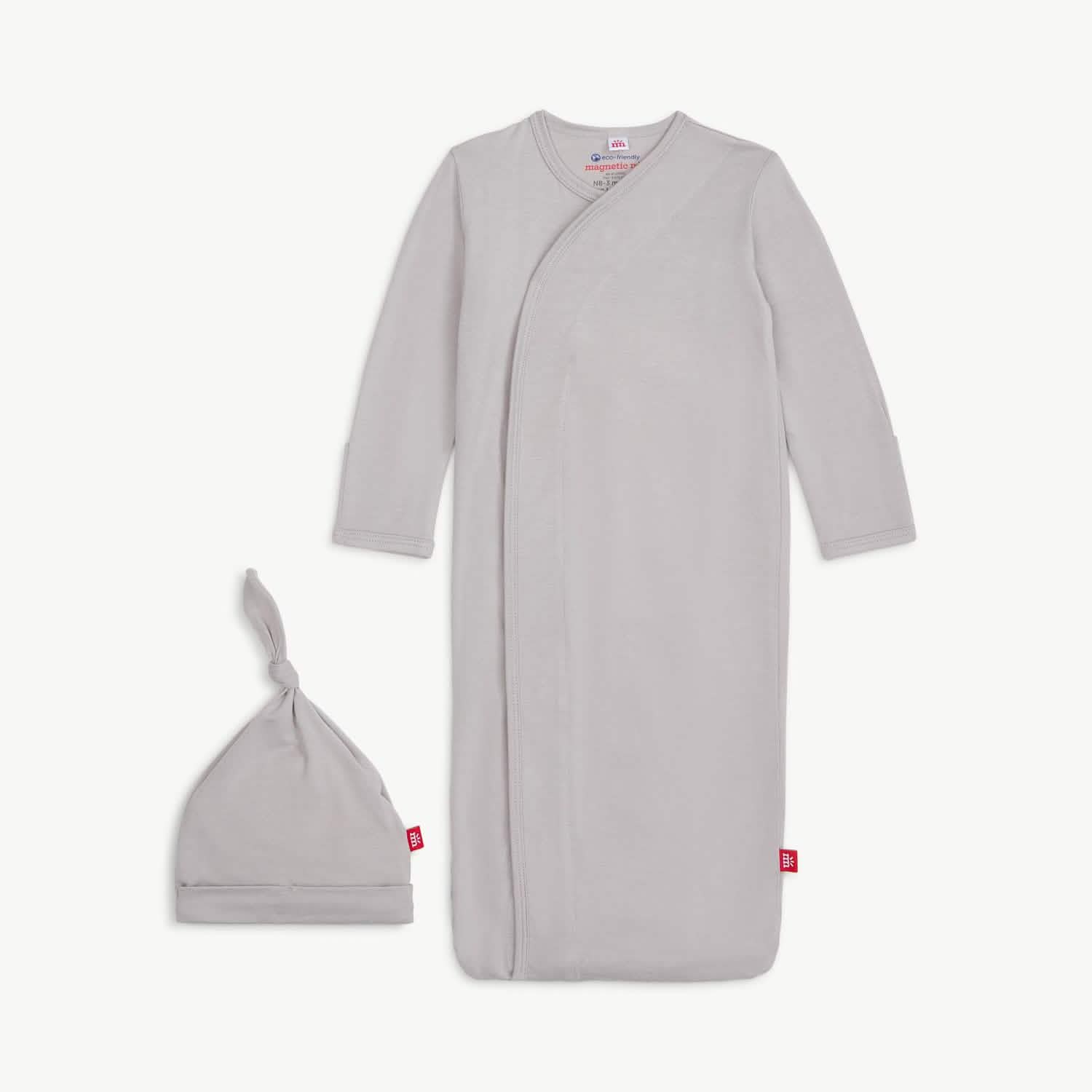 wind chime modal magnetic cozy sleeper gown + hat set