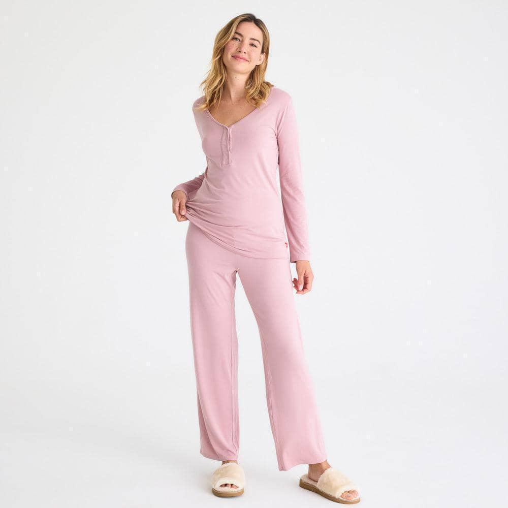 Fashion Winter Pajamas Set Women Sleepwear Warm Fnel Long Sleeves