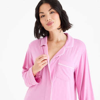 women's mauve modal magnetic classic with a twist sleep shirt