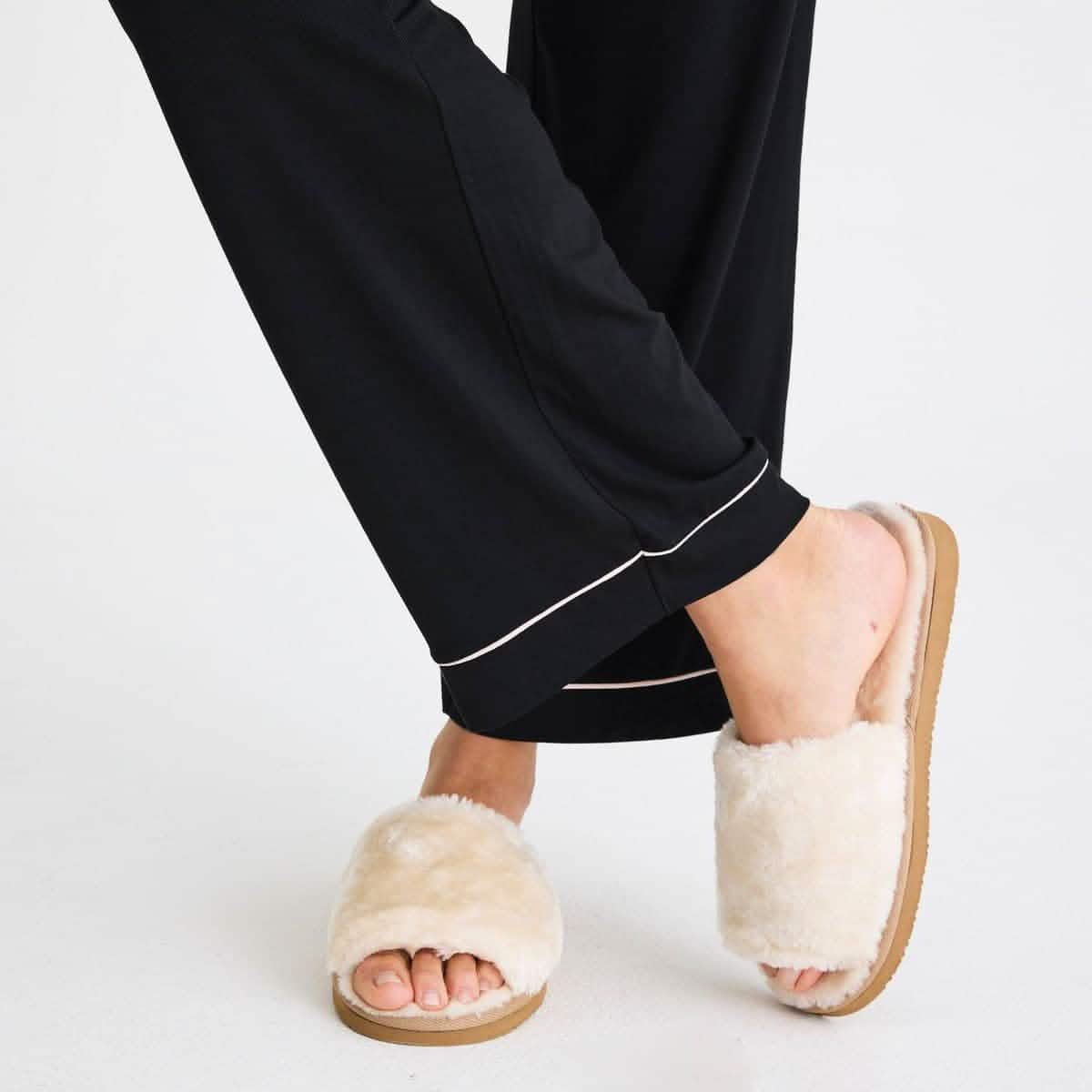 women's onyx modal magnetic classic with a twist long sleeve pajama set