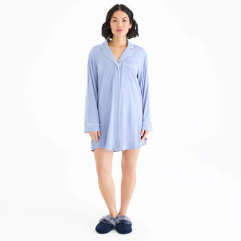 women's soft slate modal magnetic classic with a twist sleep shirt