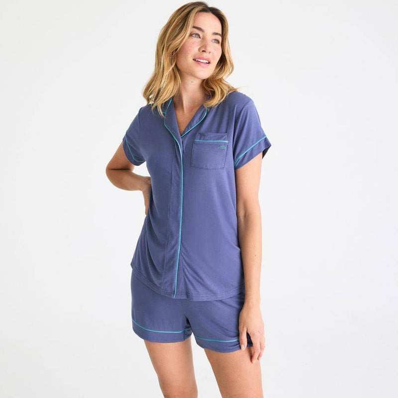 women's onyx modal magnetic classic with a twist short sleeve pajama s –  Magnetic Me